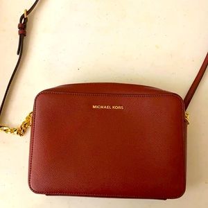 Maroon Michael Kors Bag